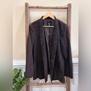 Eileen Fisher Suede Blazer Jacket